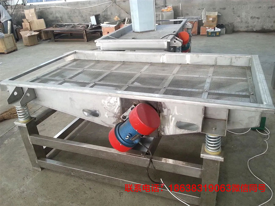 直線篩兩側(cè)電機安裝方位的說明